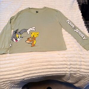 Women's Green Long Sleeve Tee